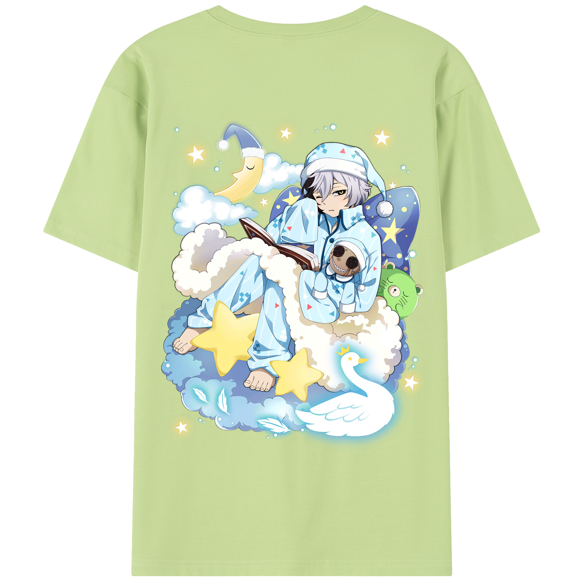 （画像用） 文豪ストレイドッグス Bungo Stray Dogs 綿100％半袖Tシャツ（背面プリント）